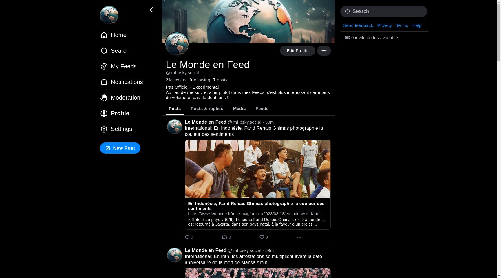 Flux d'information LeMonde sur bluesky