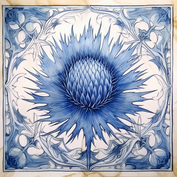 thistle generated by Midjourney 