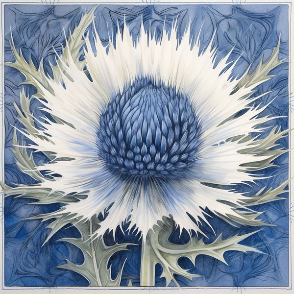 thistle generated by Midjourney 