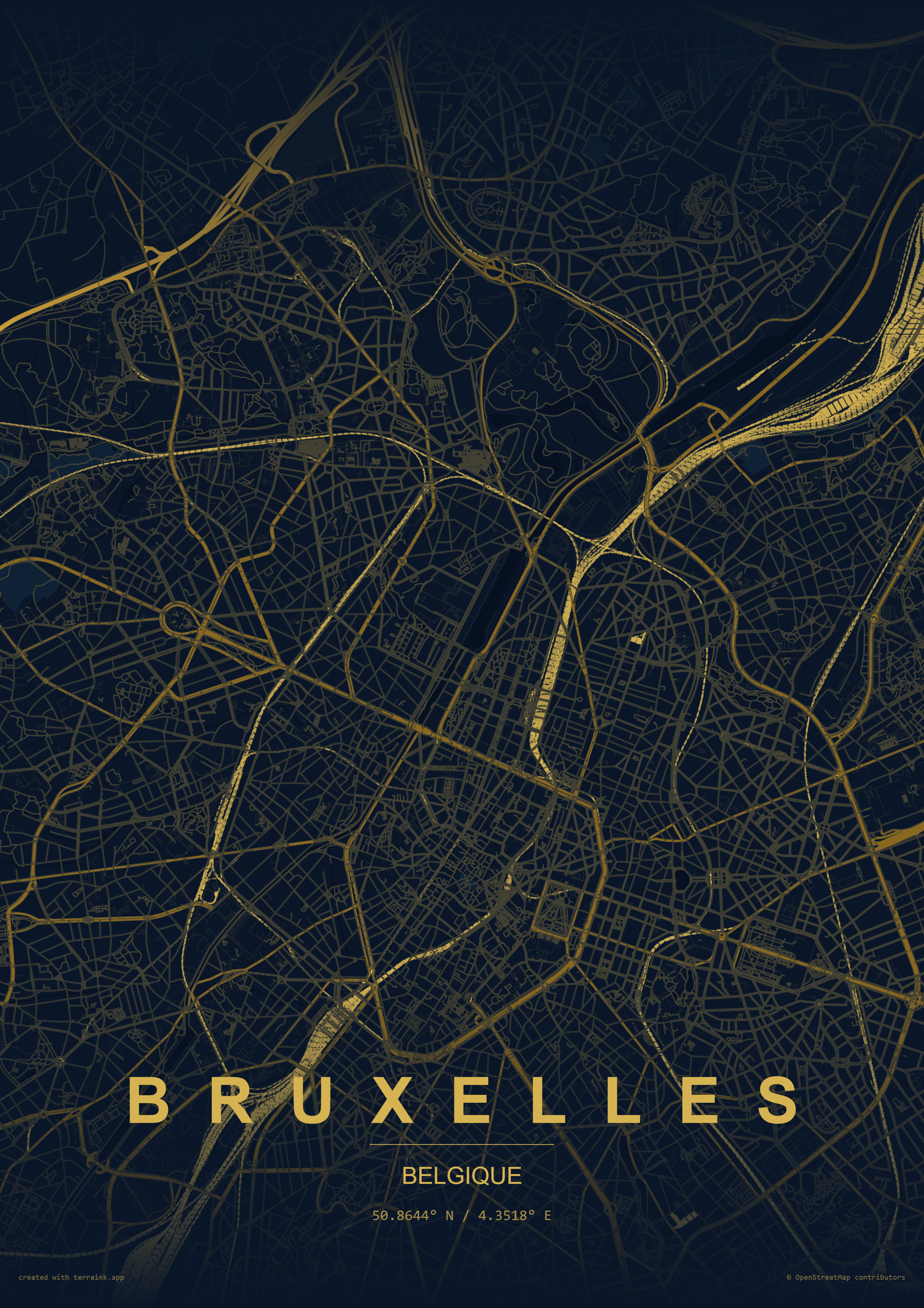 Brussels map