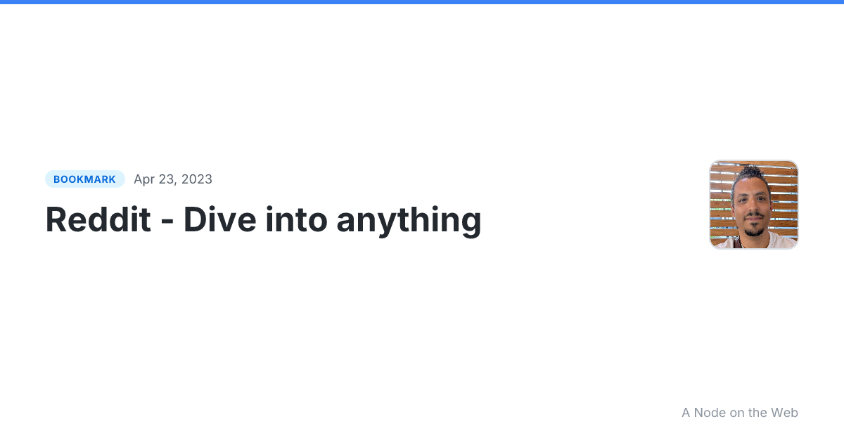 Reddit - Dive into anything