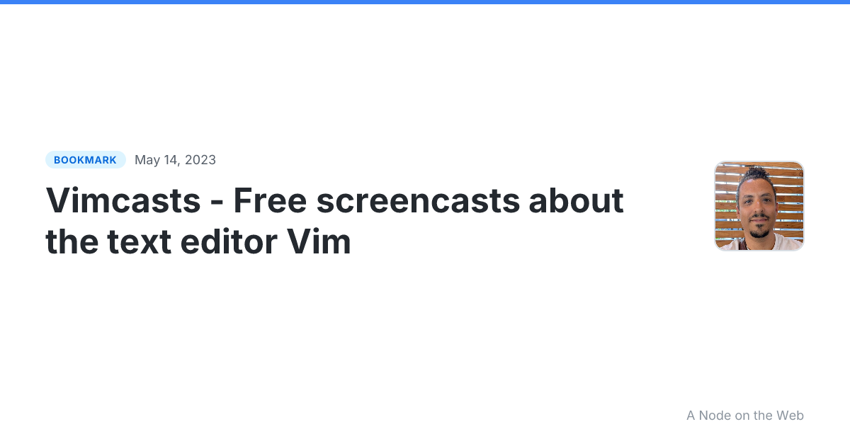 Vimcasts - Free screencasts about the text editor Vim