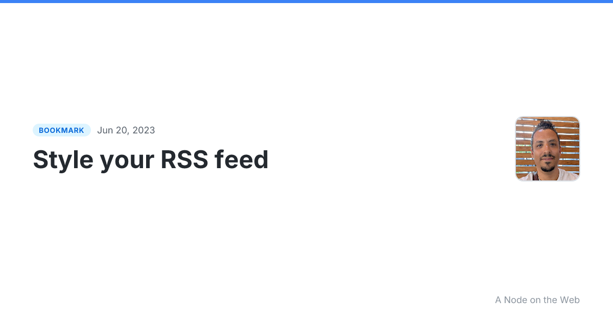 Style your RSS feed