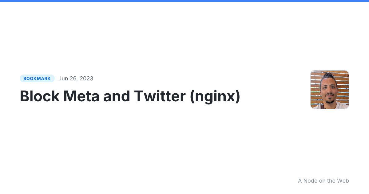 Block Meta and Twitter (nginx)