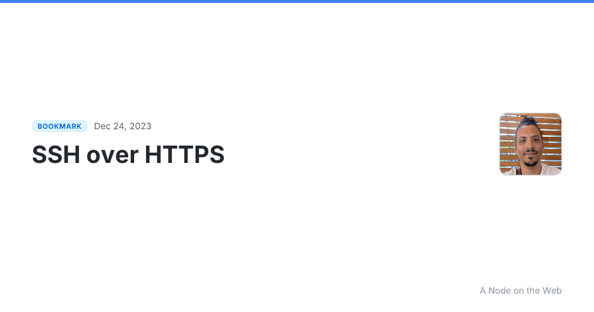 SSH over HTTPS
