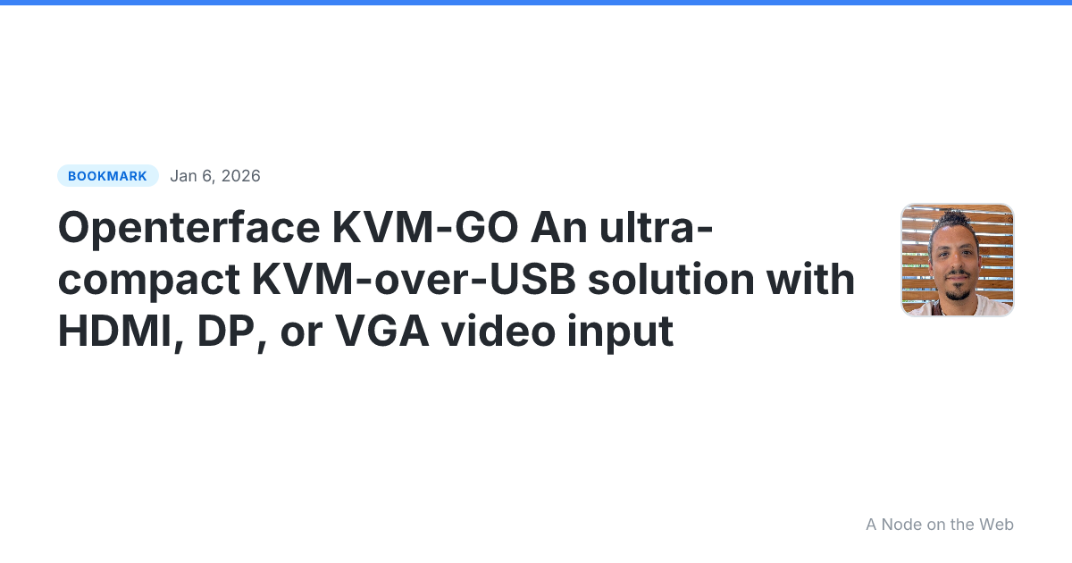 Openterface KVM-GO An ultra-compact KVM-over-USB solution with HDMI, DP, or VGA video input