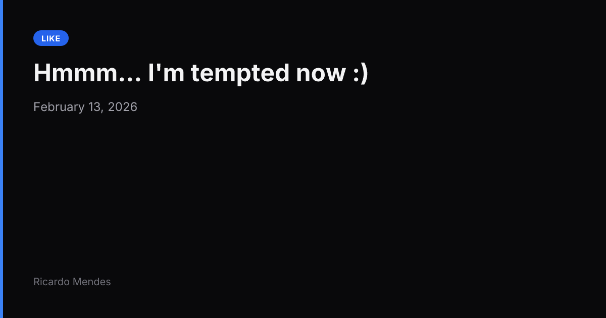 Liked http://scripting.com/2026/02/13.html#a20...