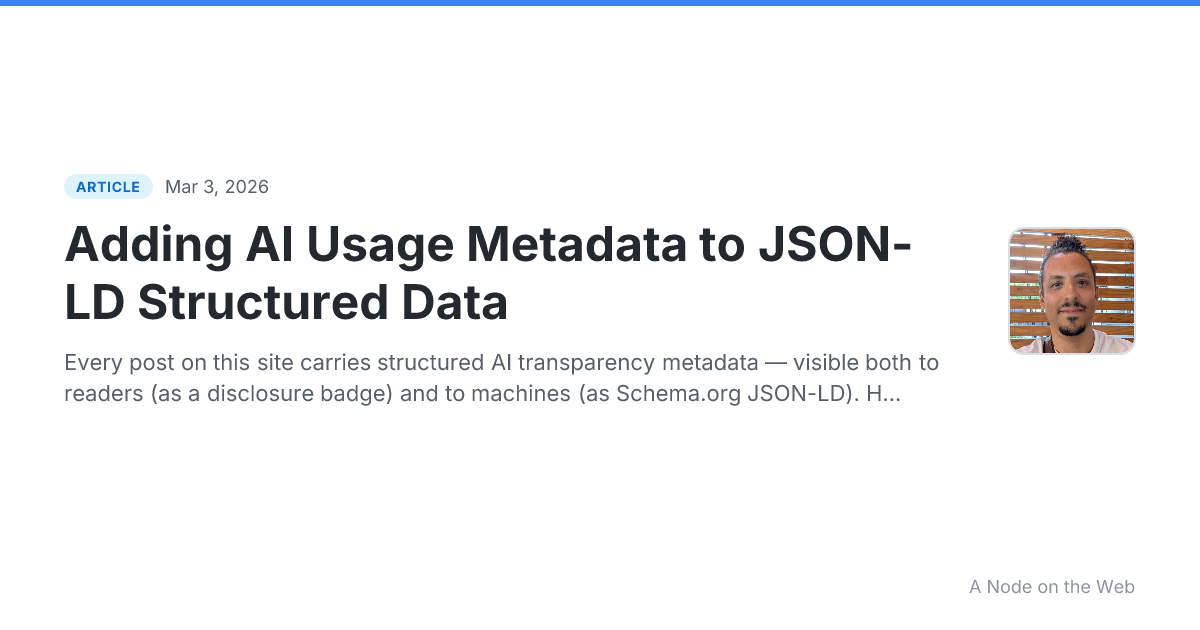 Adding AI Usage Metadata to JSON-LD Structured Data