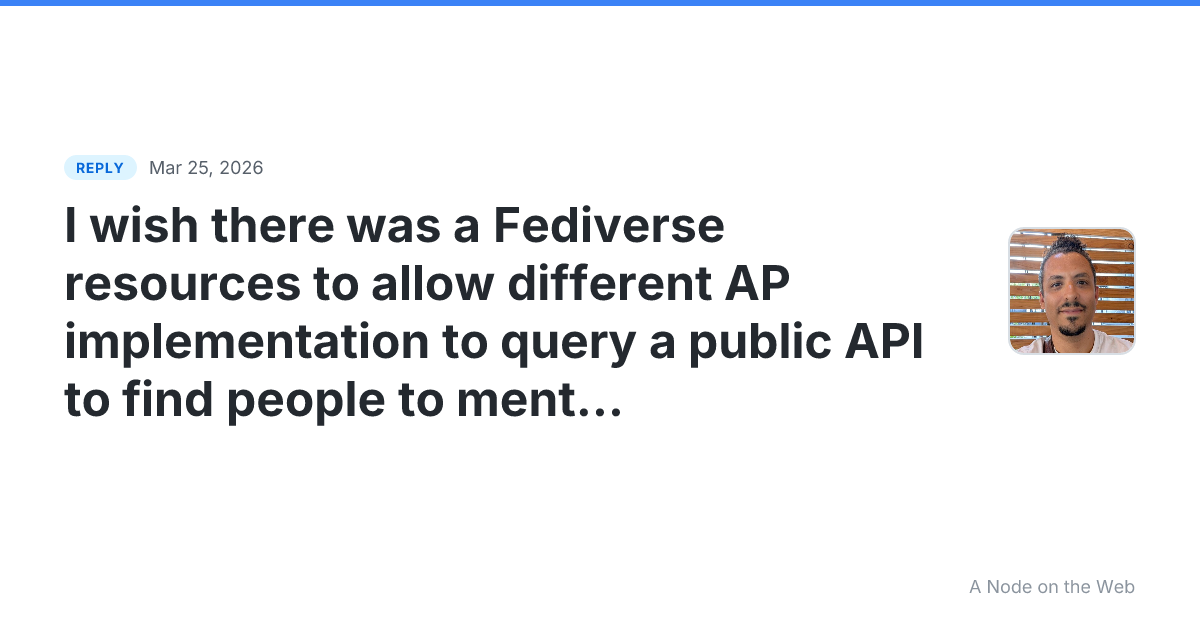 Reply to stefanbohacek.online/@stefan/116290...