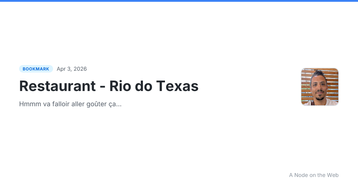 Restaurant - Rio do Texas