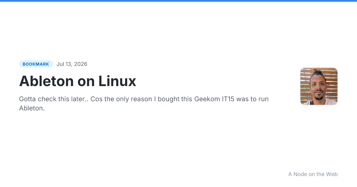 Ableton on Linux