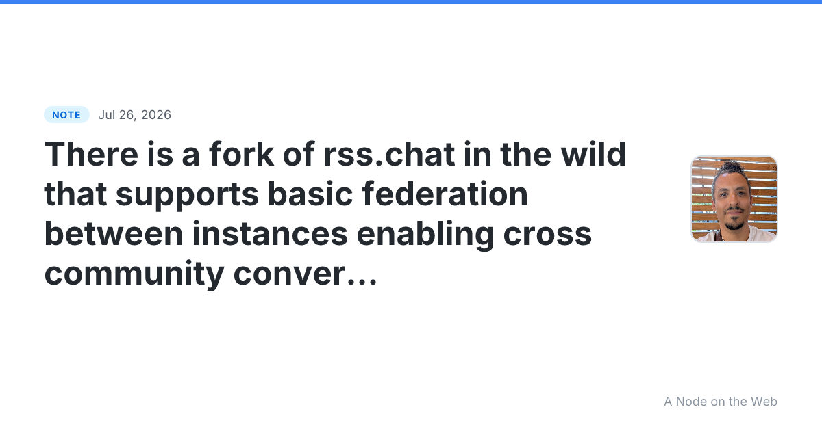 There is a fork of rss.chat in the wild that supports basic...
