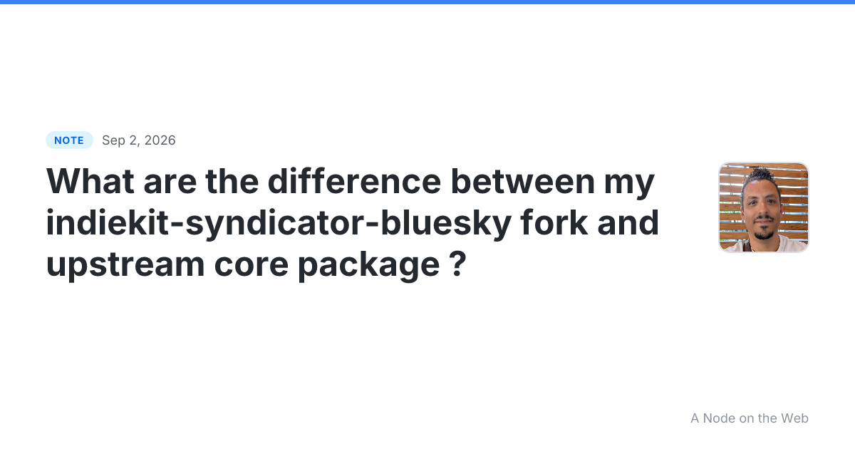 What are the difference between my indiekit-syndicator-blues...