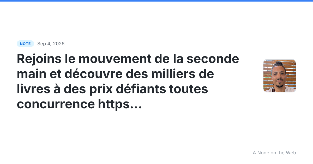 Rejoins le mouvement de la seconde main et découvre des mill...