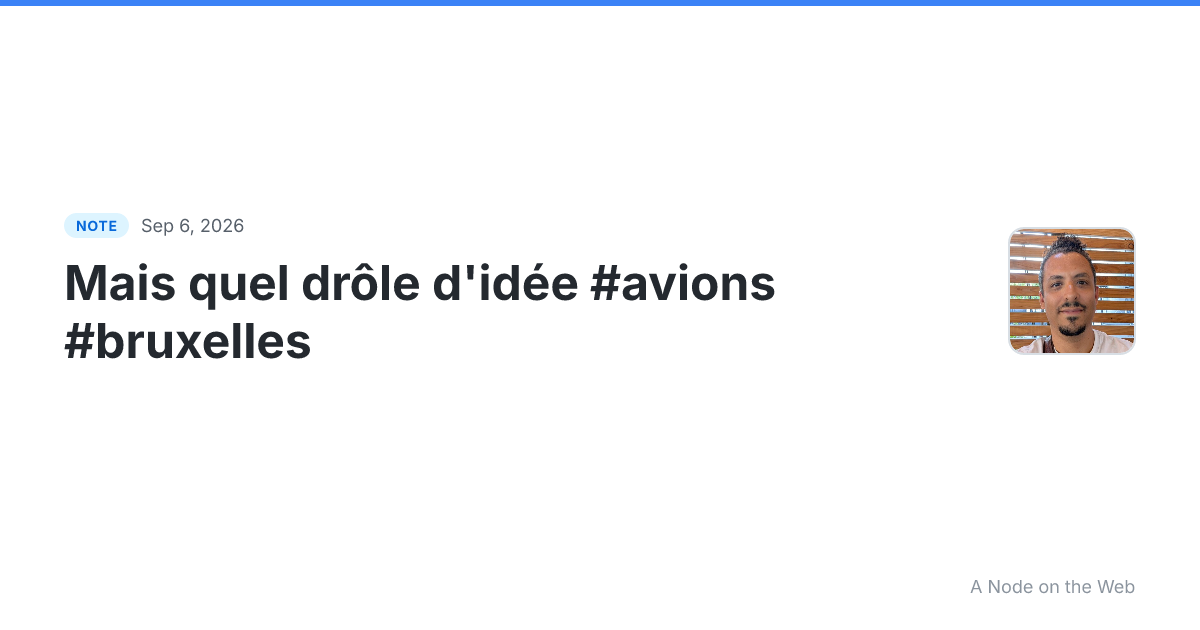 Mais quel drôle d’idée ☀️ #avions #bruxelles