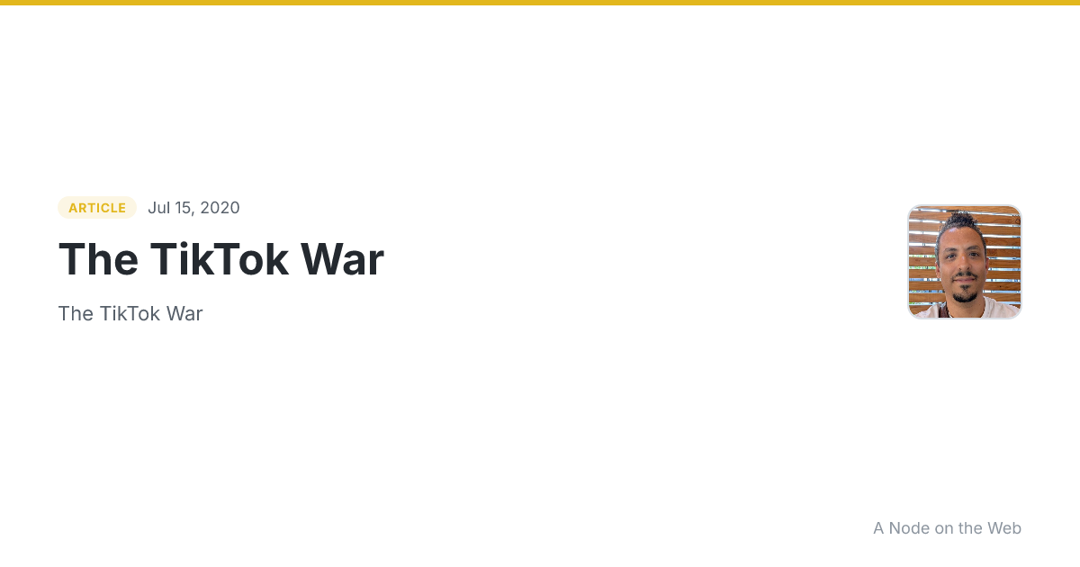 The TikTok War