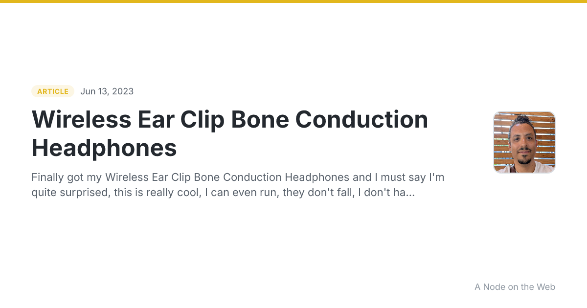 Wireless Ear Clip Bone Conduction Headphones🎧