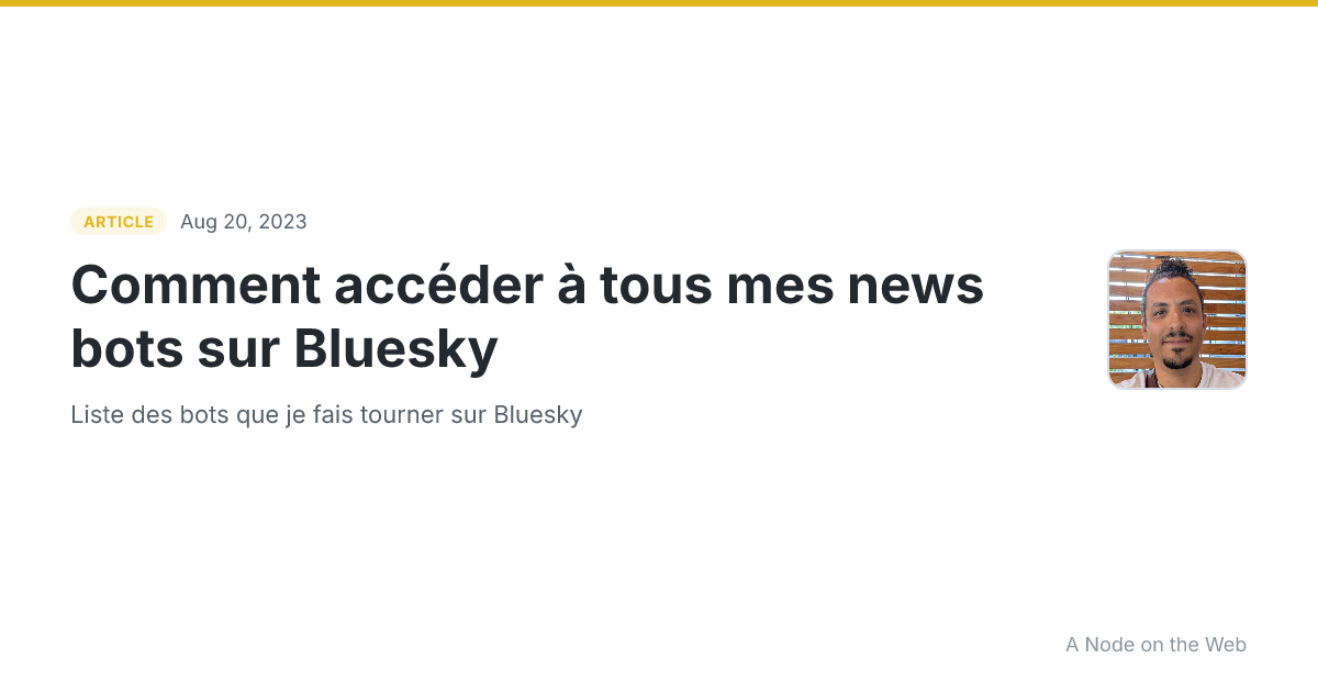 Comment accéder à tous mes news bots sur Bluesky