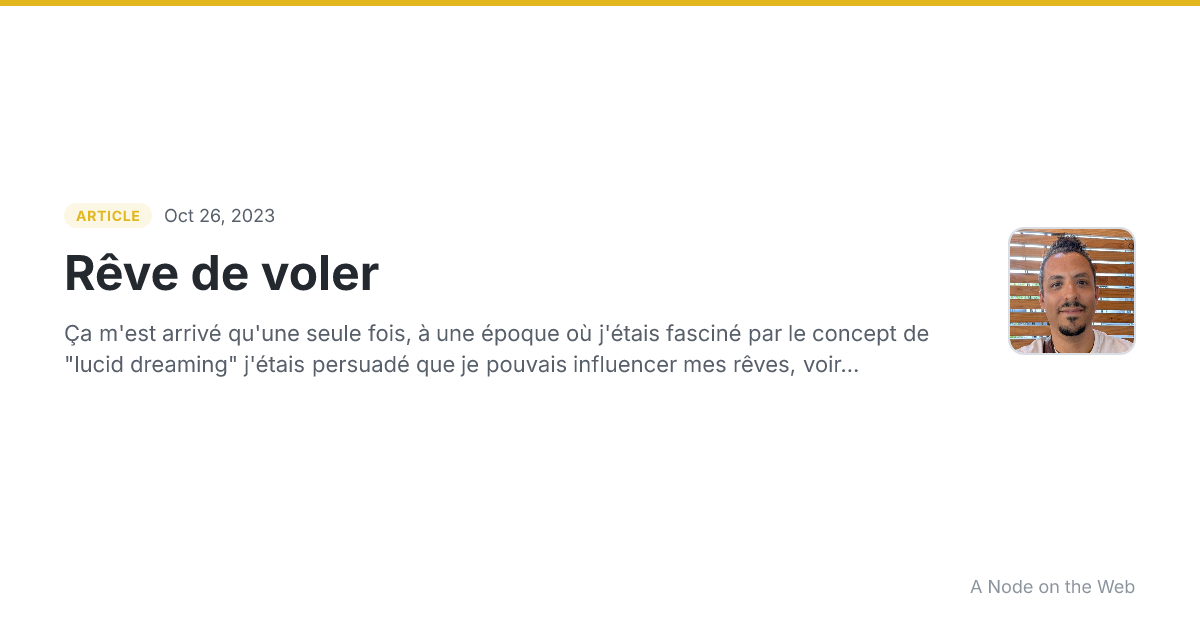 Rêve de voler