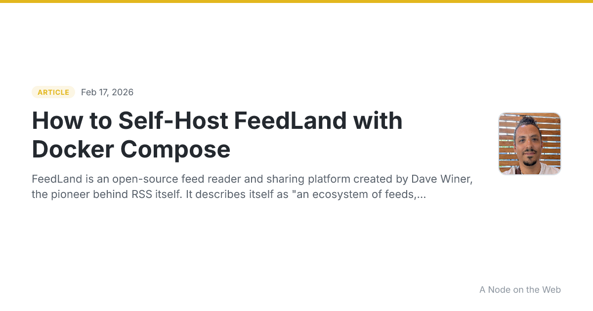How to Self-Host FeedLand with Docker Compose