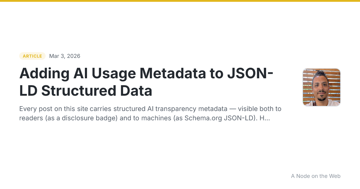 Adding AI Usage Metadata to JSON-LD Structured Data