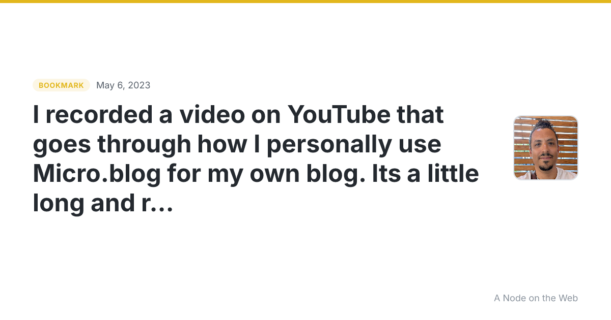 I recorded a video on YouTube that goes through how I personally use Micro.blog for my own blog. Its a little long and rambling, about 25 minutes, but it covers a bunch of features that folks might find useful.