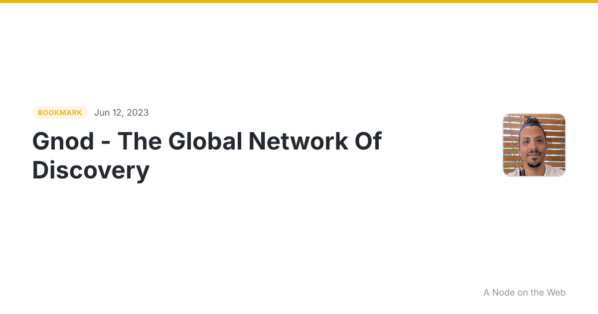 Gnod - The Global Network Of Discovery