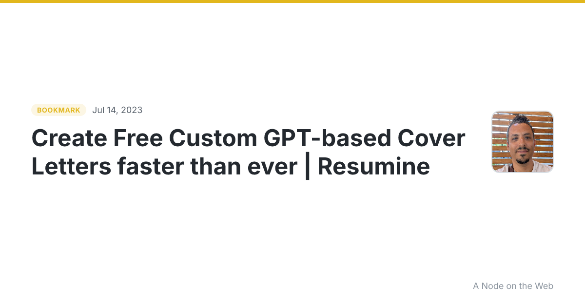 Create Free Custom GPT-based Cover Letters faster than ever | Resumine