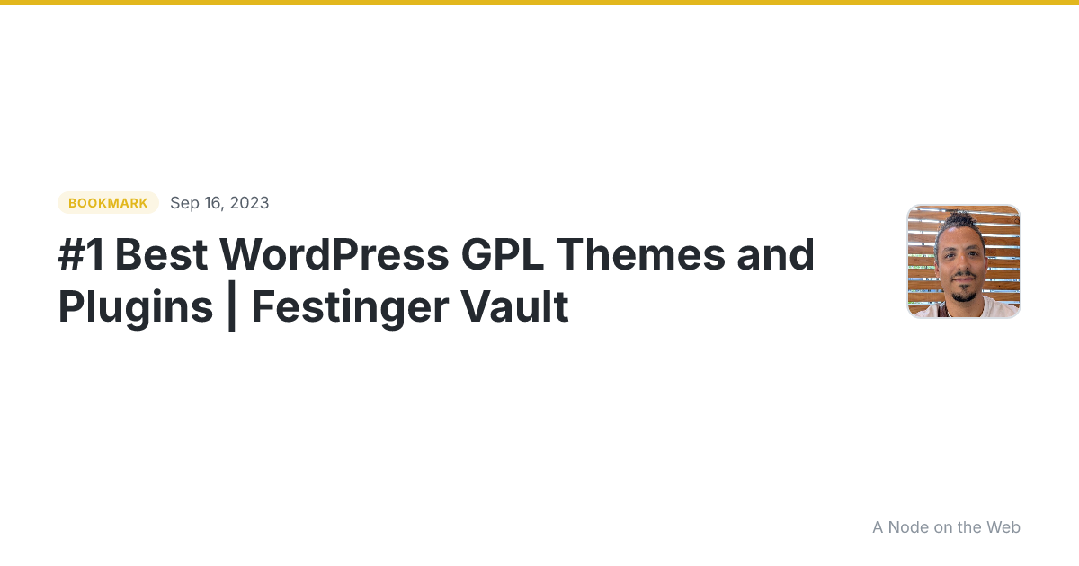 #1 Best WordPress GPL Themes and Plugins | Festinger Vault