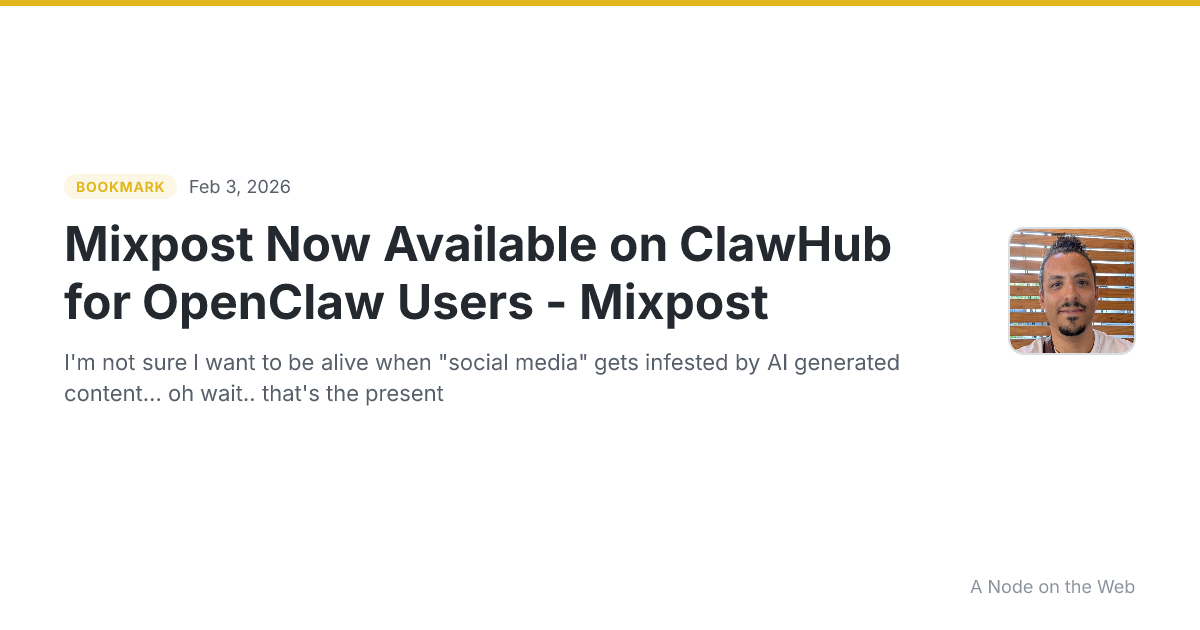 Mixpost Now Available on ClawHub for OpenClaw Users - Mixpost