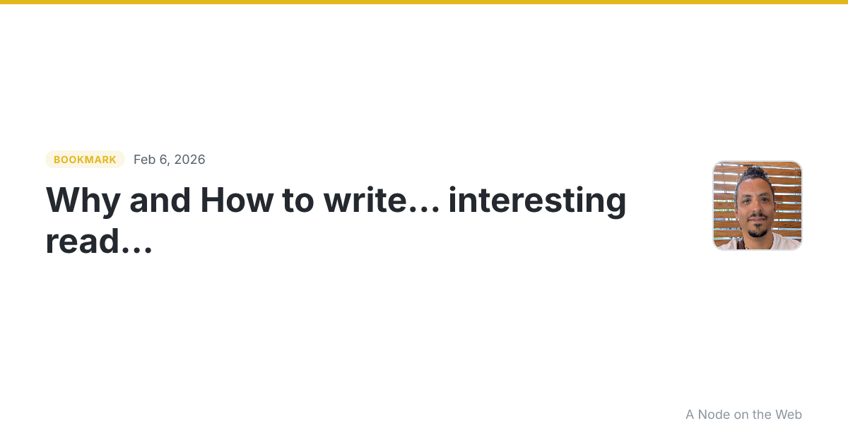 Bookmarked paco.bearblog.dev/why-and-how-to-wr...