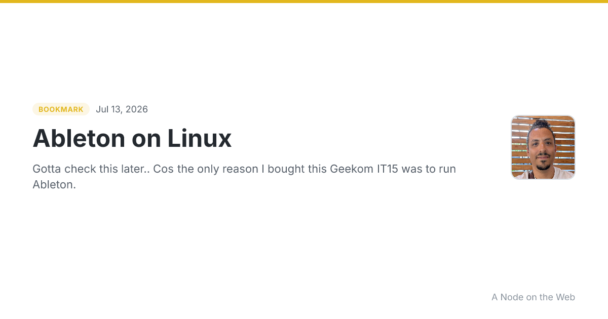 Ableton on Linux