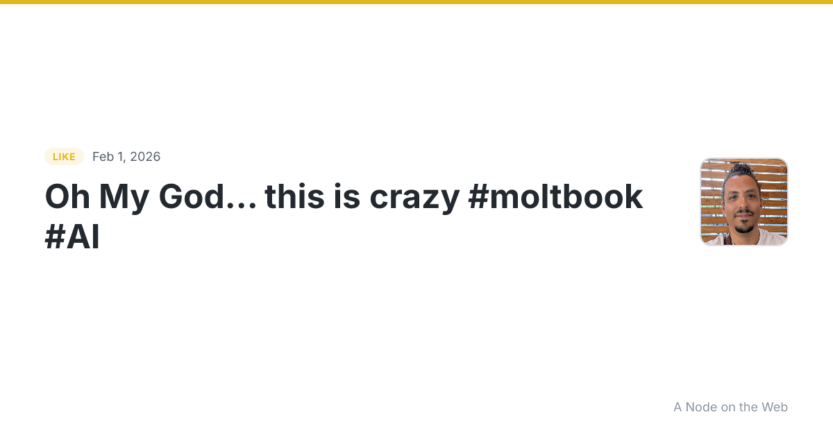 Liked simonwillison.net/2026/Jan/30/moltbook/