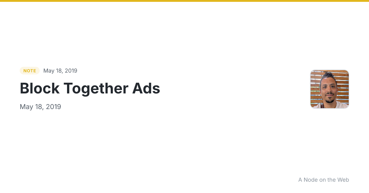 Block Together Ads