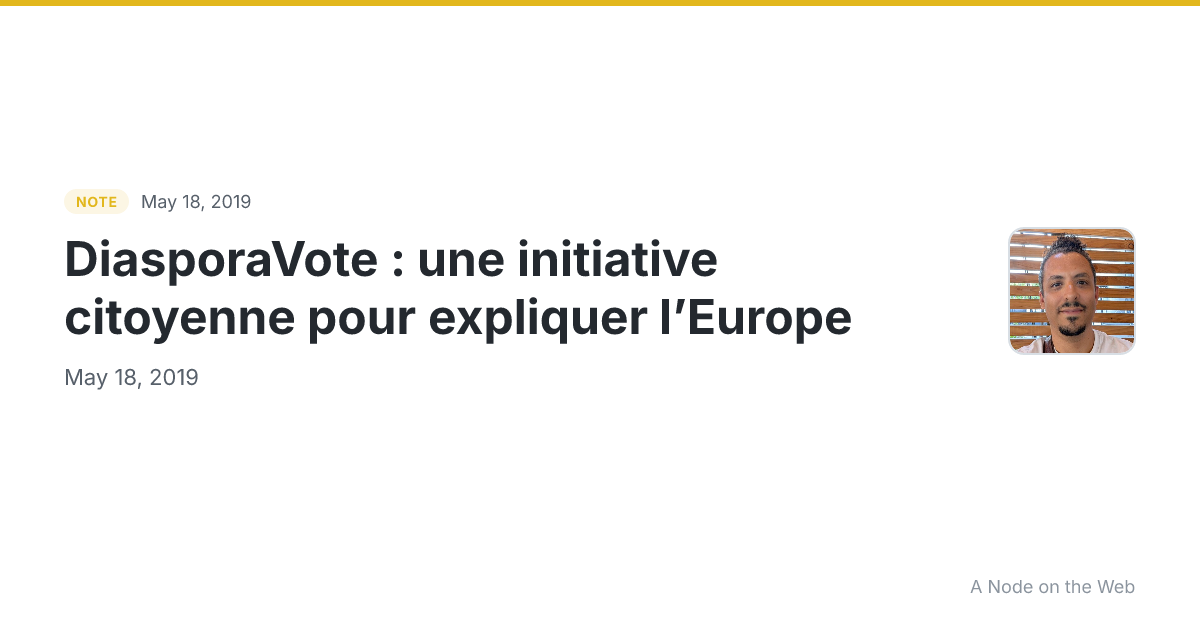 DiasporaVote : une initiative citoyenne pour expliquer l’Europe