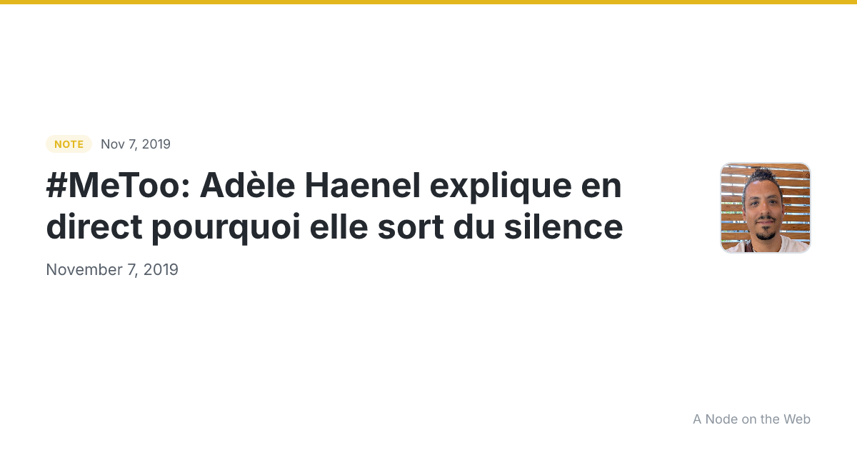 #MeToo: Adèle Haenel explique en direct pourquoi elle sort du silence