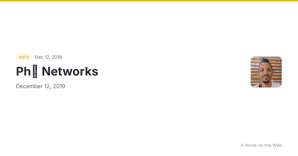 Phở Networks