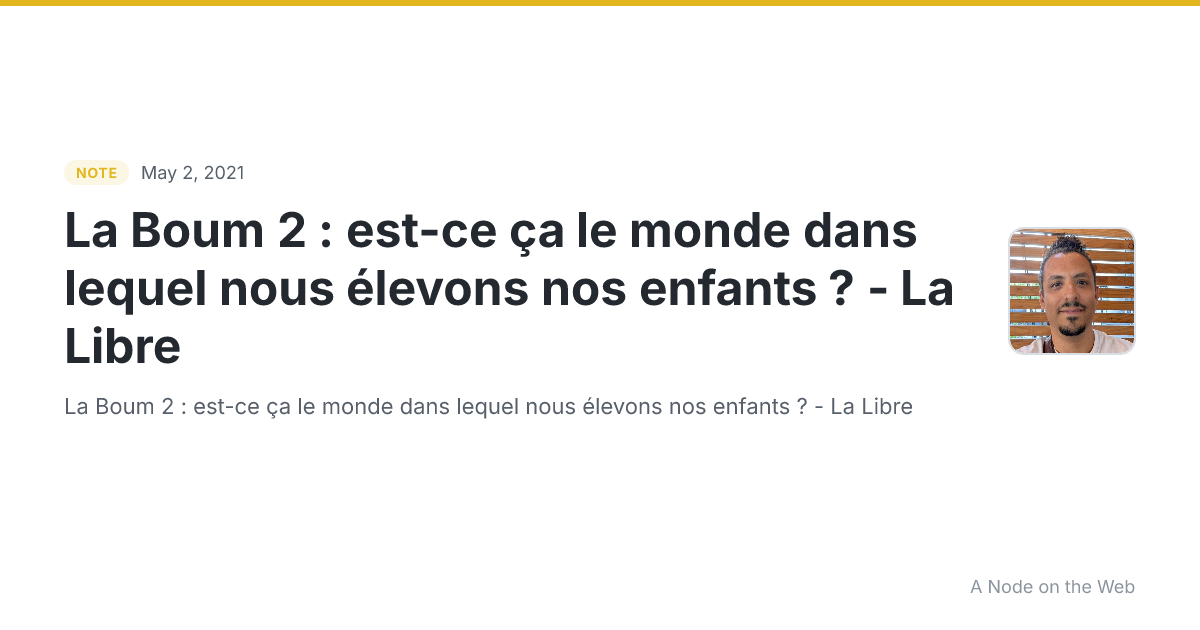 La Boum 2 : est-ce ça le monde dans lequel nous élevons nos enfants ? - La Libre