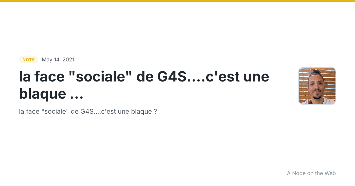 la face "sociale" de G4S....c'est une blaque ...