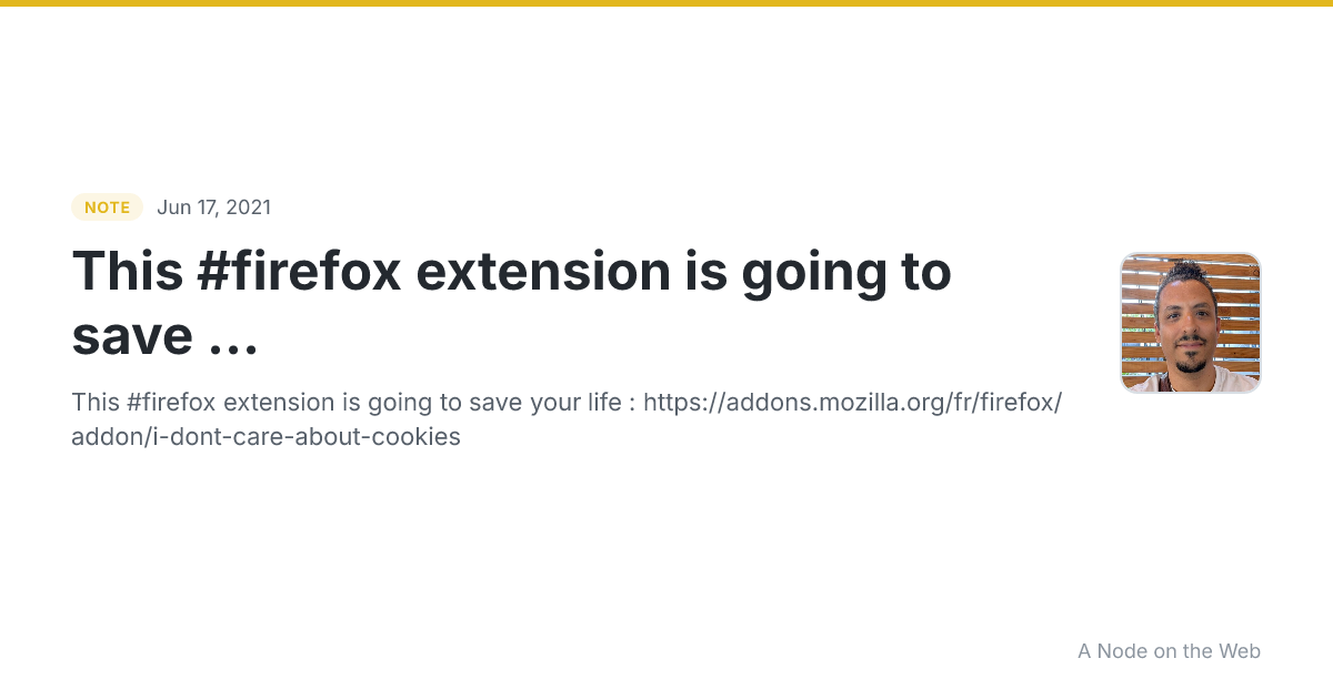 This #firefox extension is going to save ...
