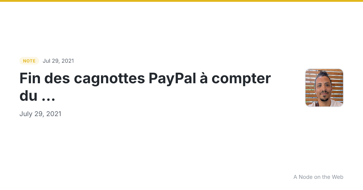Fin des cagnottes PayPal à compter du ...