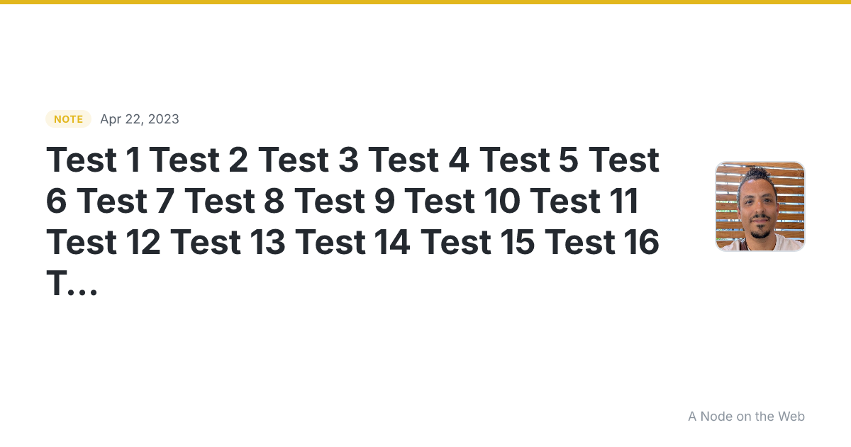 Test 1 Test 2 Test 3 Test 4 Test 5 Test 6 Test 7 Test 8 Test...
