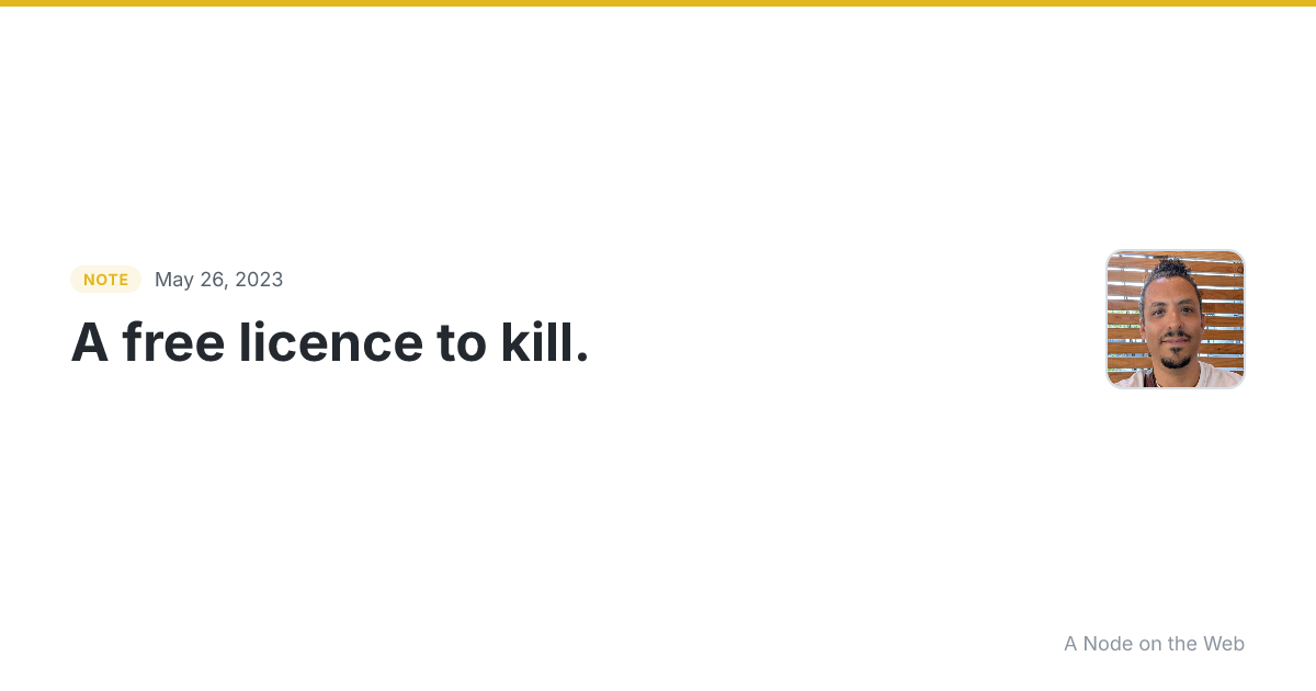 A free licence to kill. At its core, the bill broadens when...