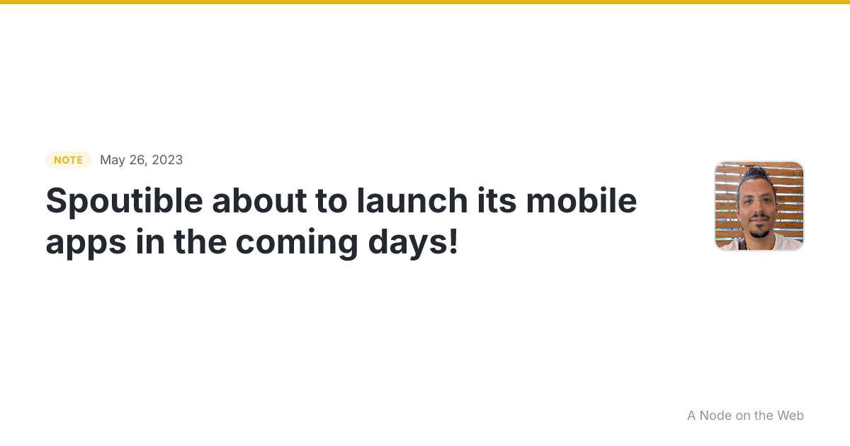 Spoutible about to launch its mobile apps in the coming days...