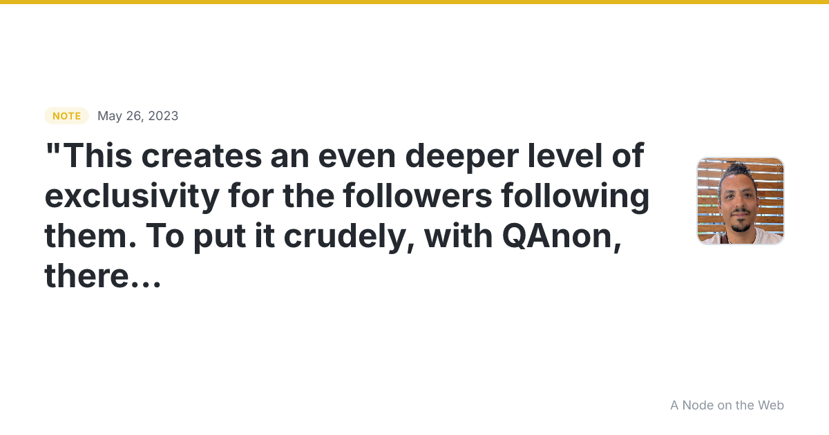 “This creates an even deeper level of exclusivity for the fo...