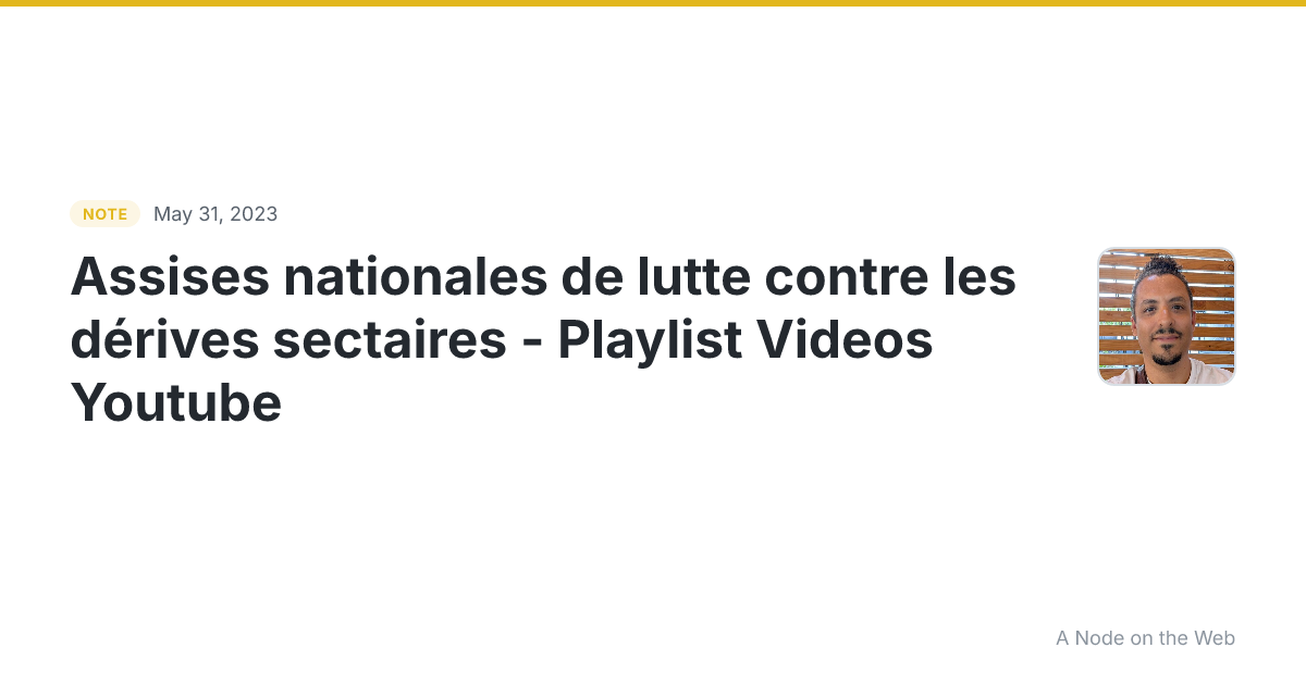Assises nationales de lutte contre les dérives sectaires - P...