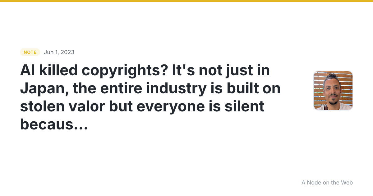 AI killed copyrights? It’s not just in Japan, the entire ind...
