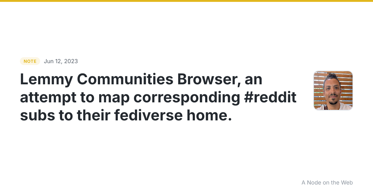 Lemmy Communities Browser, an attempt to map corresponding #...