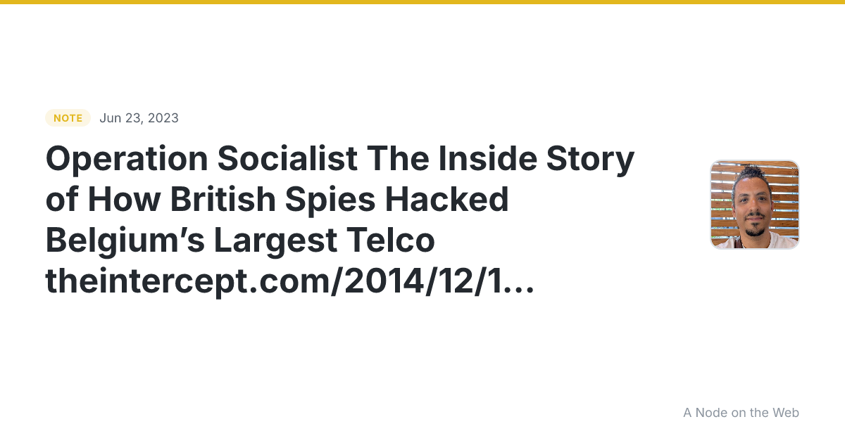 Operation Socialist The Inside Story of How British Spies Ha...