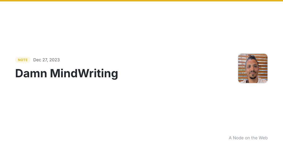 Damn 😮 MindWriting Artificial intelligence, interpreting da...
